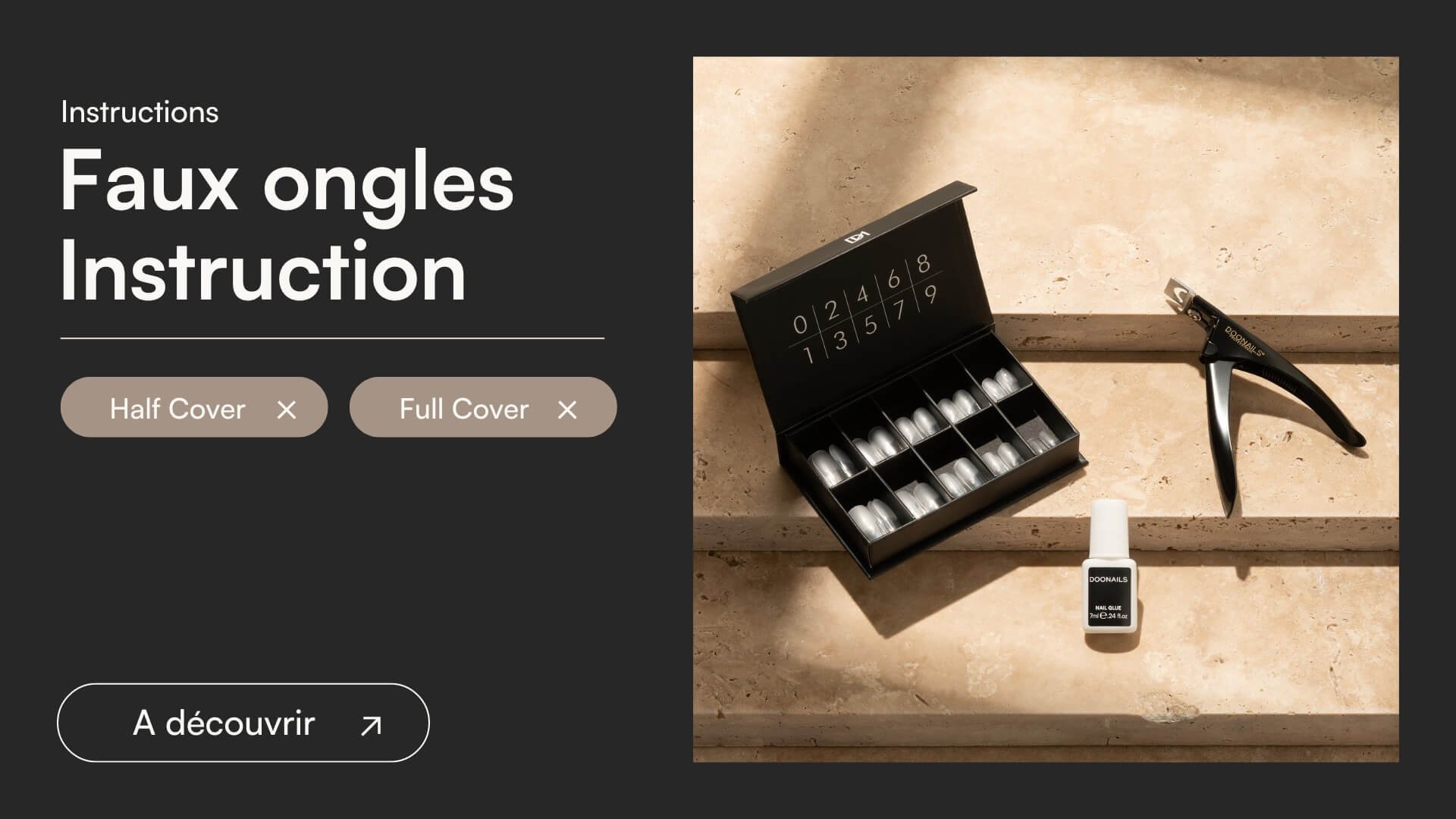 Faux ongles instruction (Half & Full Cover) - Doonails France