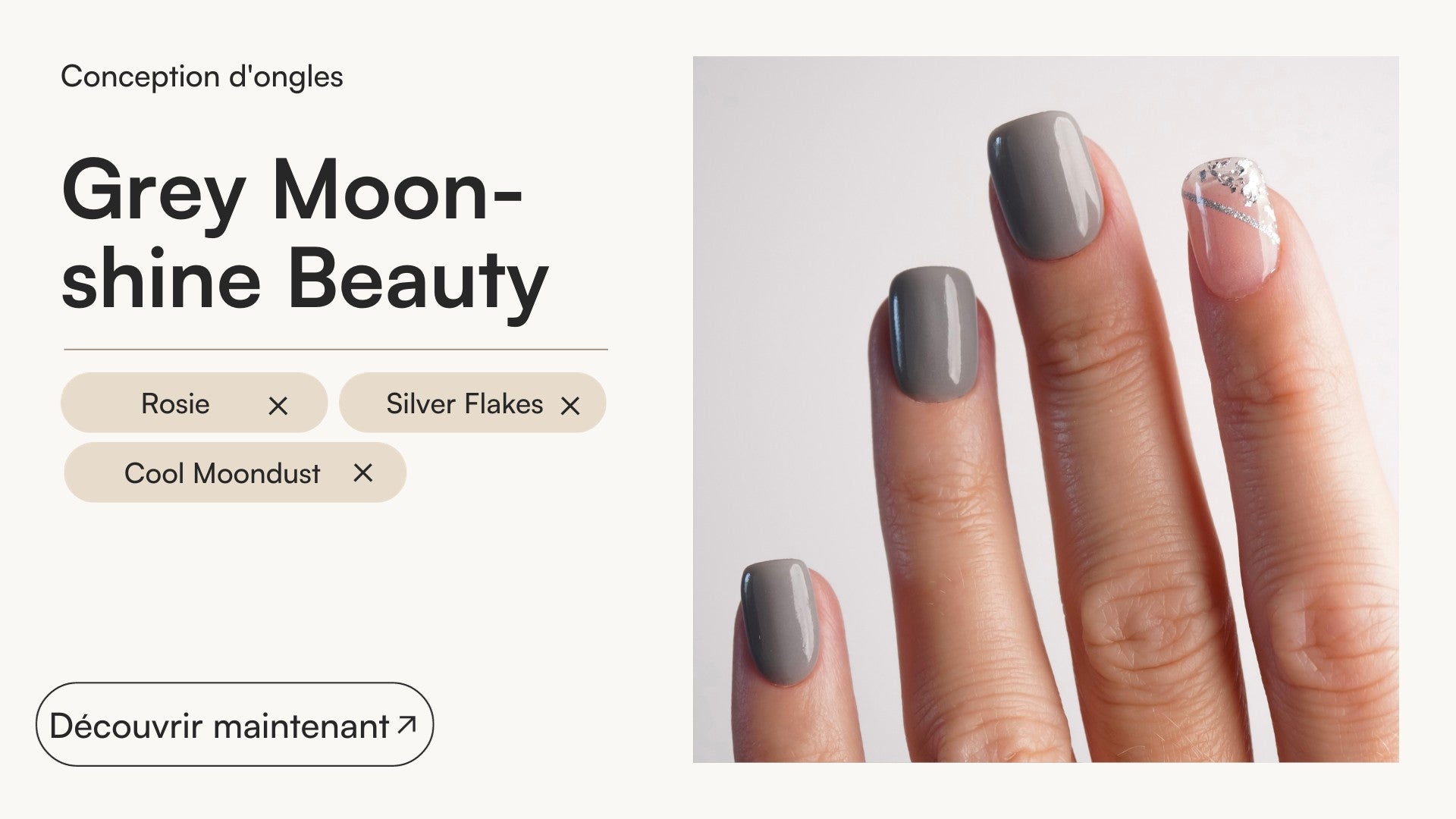 Beauté Grey Moonshine - Doonails France