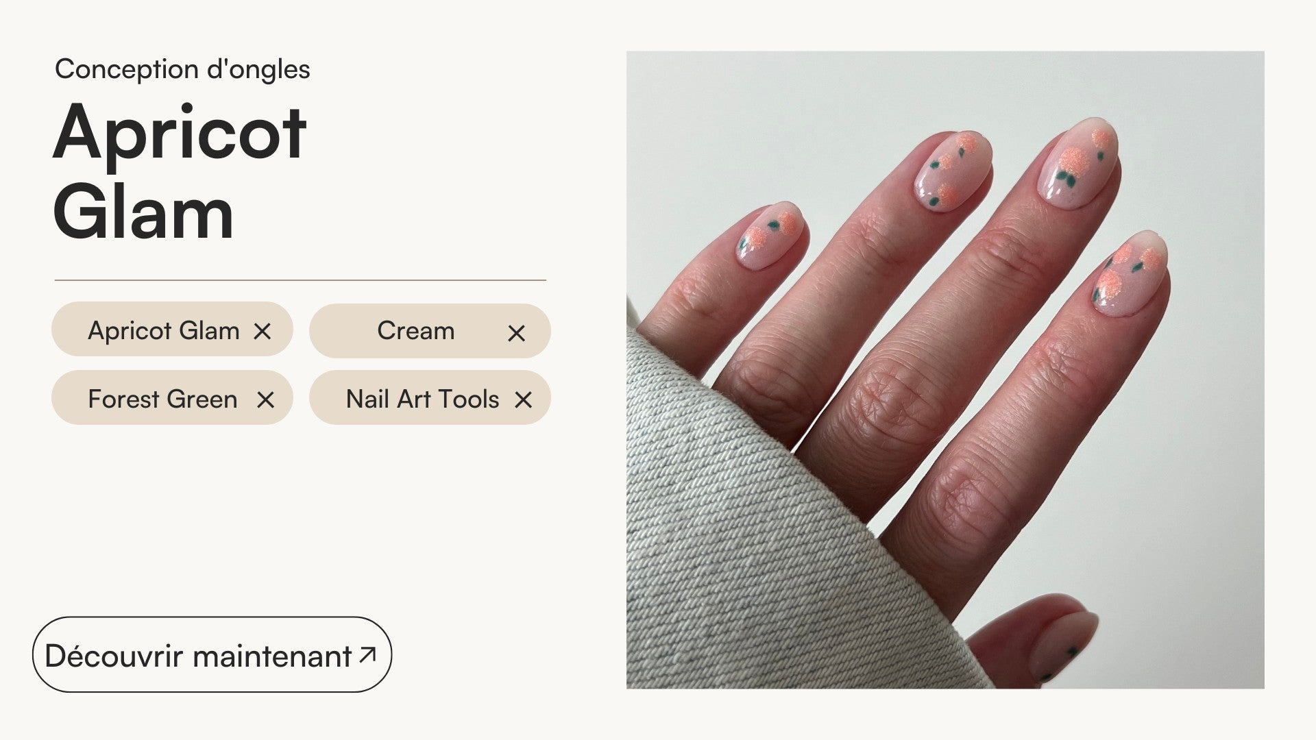 Tutoriel Apricot Glam - Doonails France