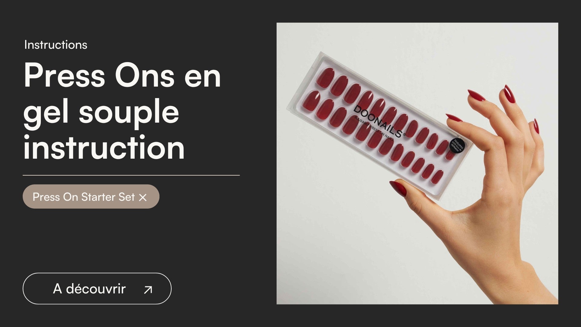 Instructions Press Ons en gel souple - Doonails France