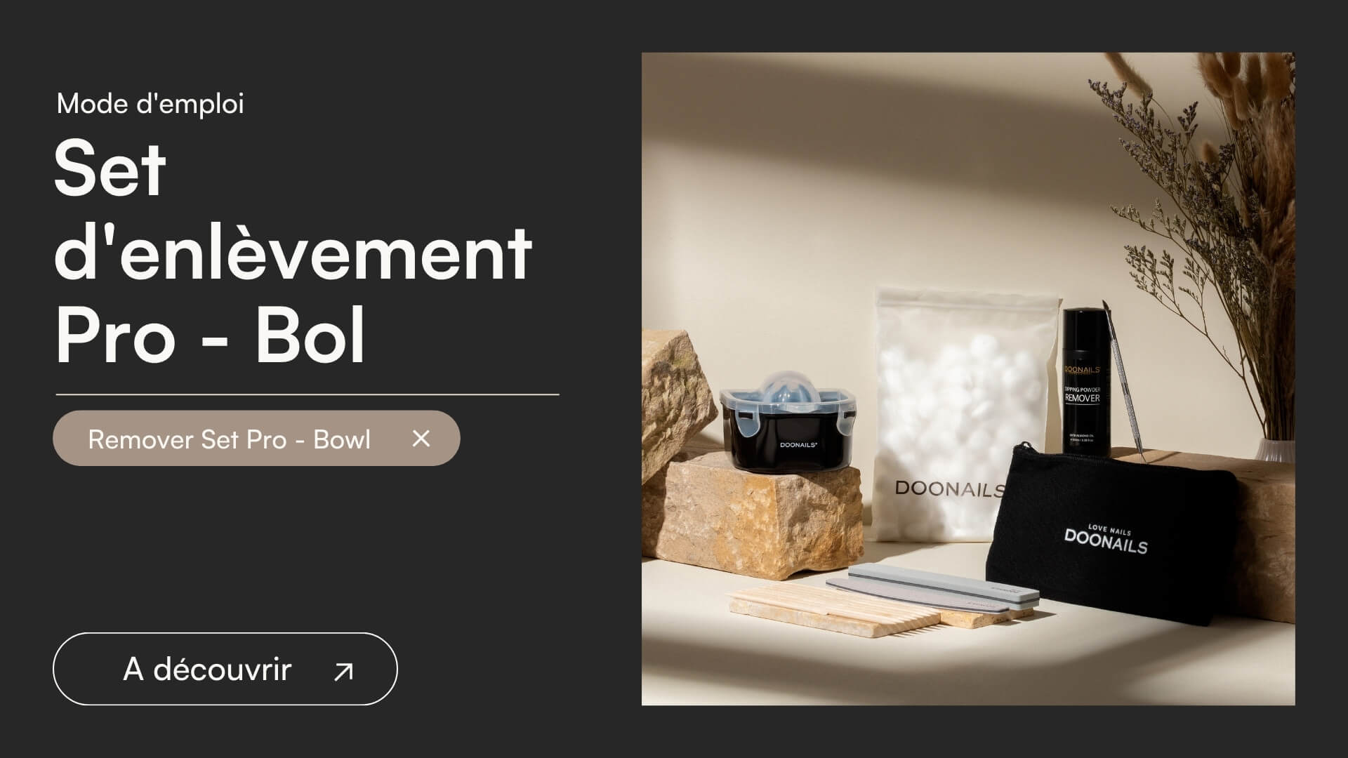 Enlever la poudre de base avec le Set de dépose Bol-Pro - Doonails France
