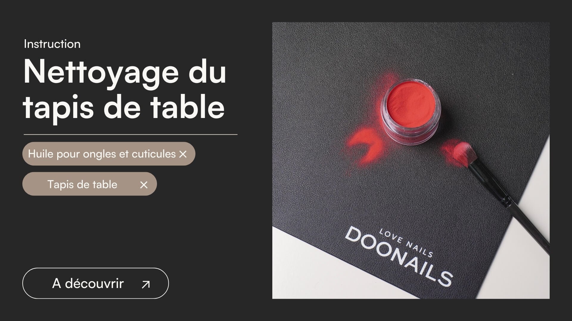 Nettoyage du tapis de table - Doonails France