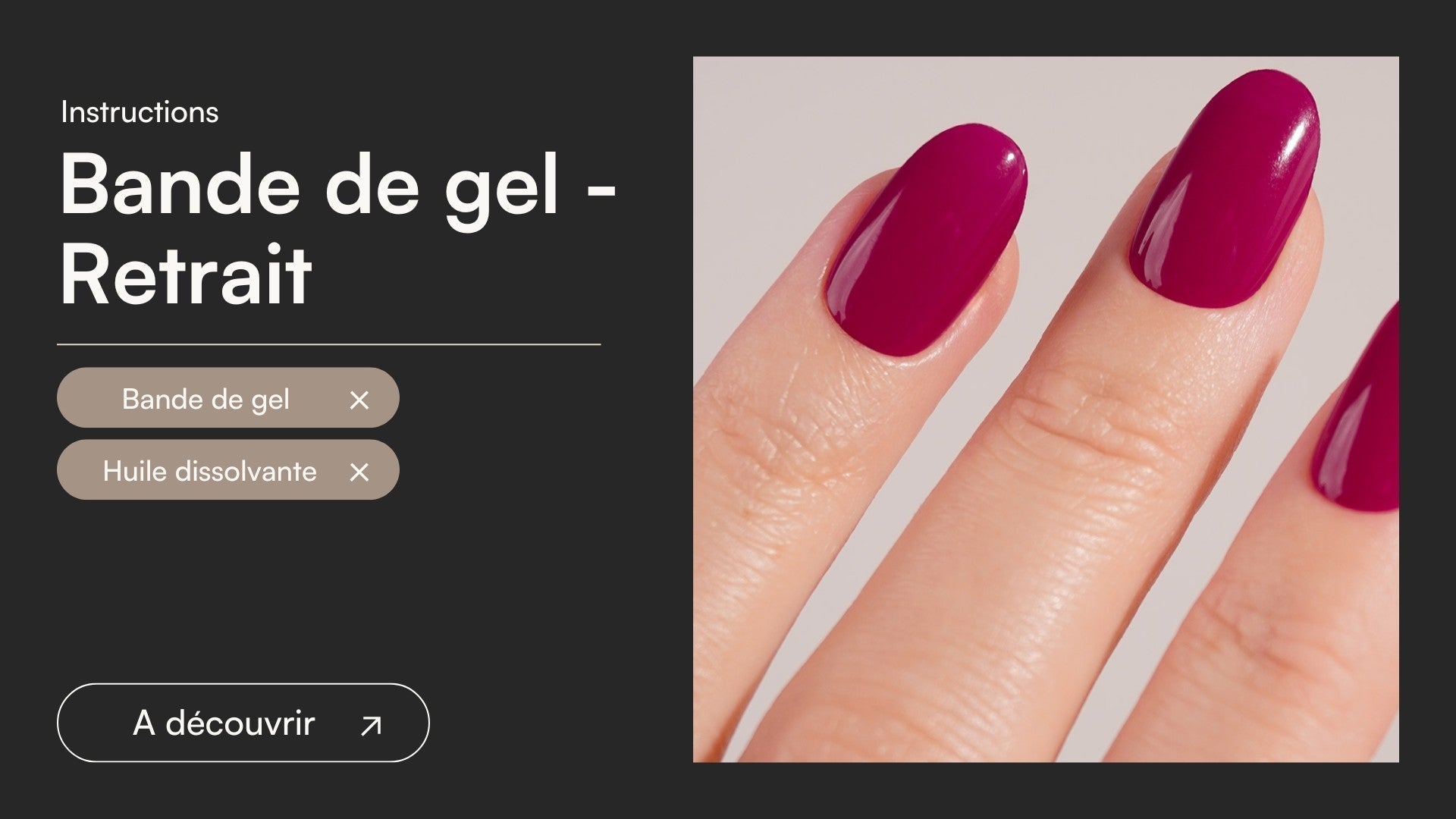 Bande de Gel - Retrait - Doonails France