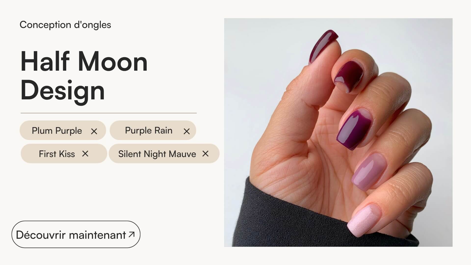 Half Moon Charm - Doonails France