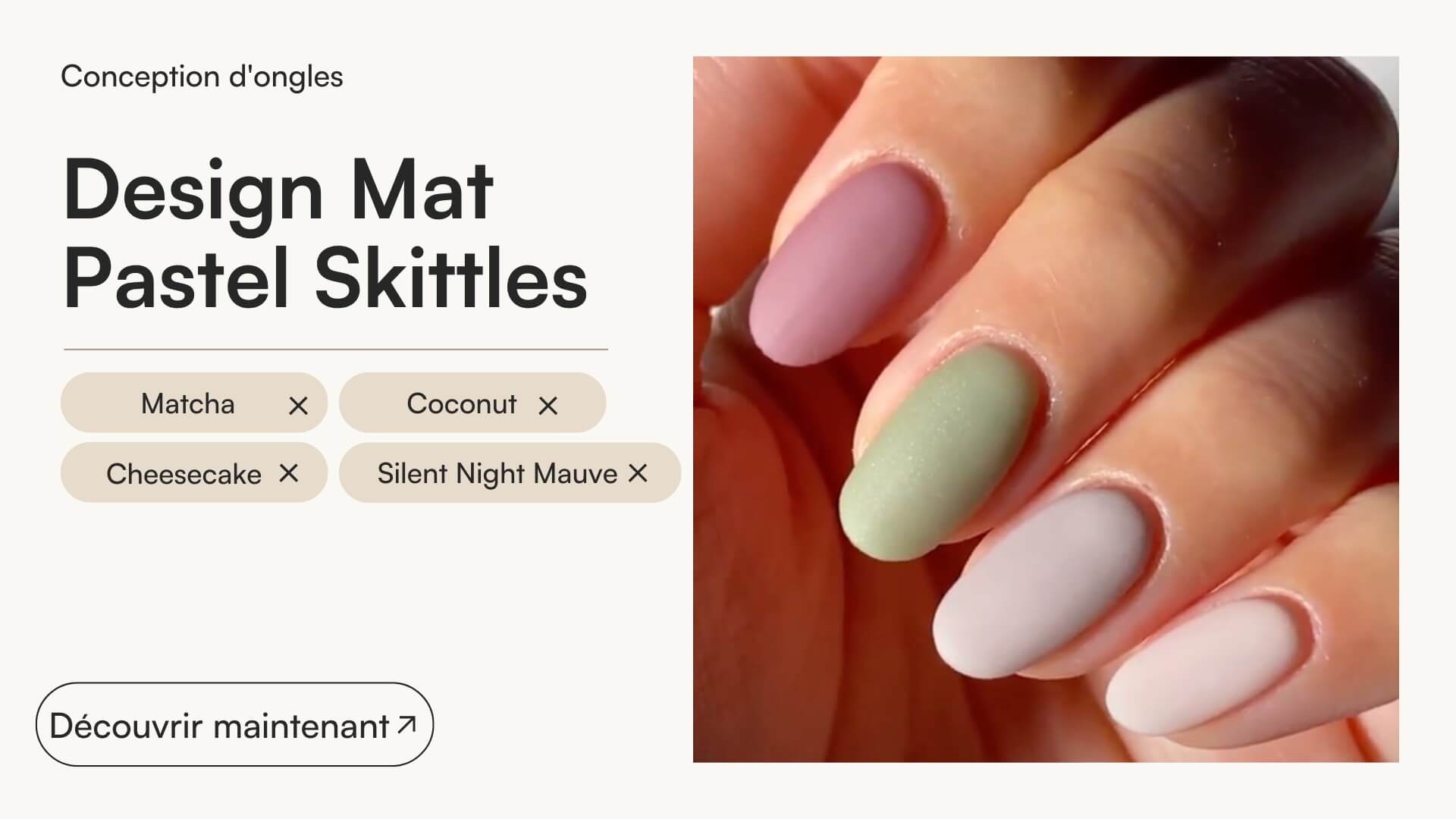 Design Mat Pastel Skittles - Doonails France