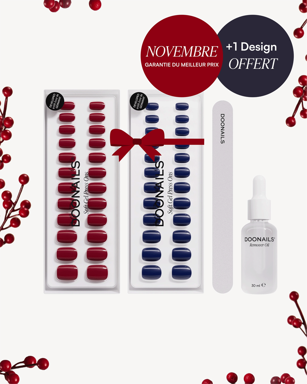 Kits de démarrage Black Month - Press Ons en gel souple