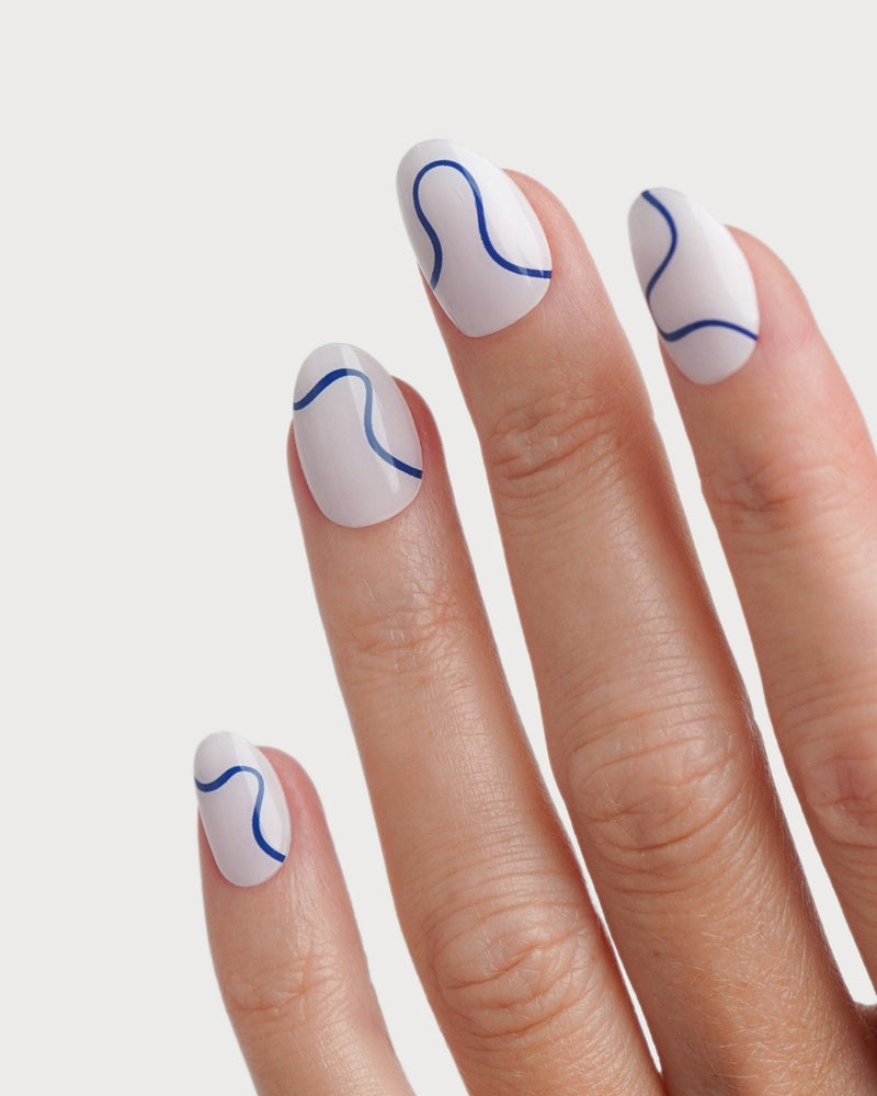 Blue Swirls Bandes en Gel UV
