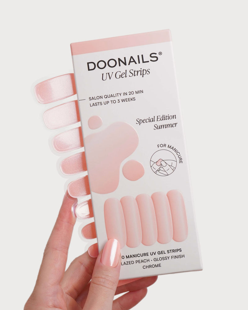 Glazed Peach Bandes en Gel UV