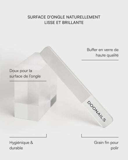Polissoir à ongles en verre