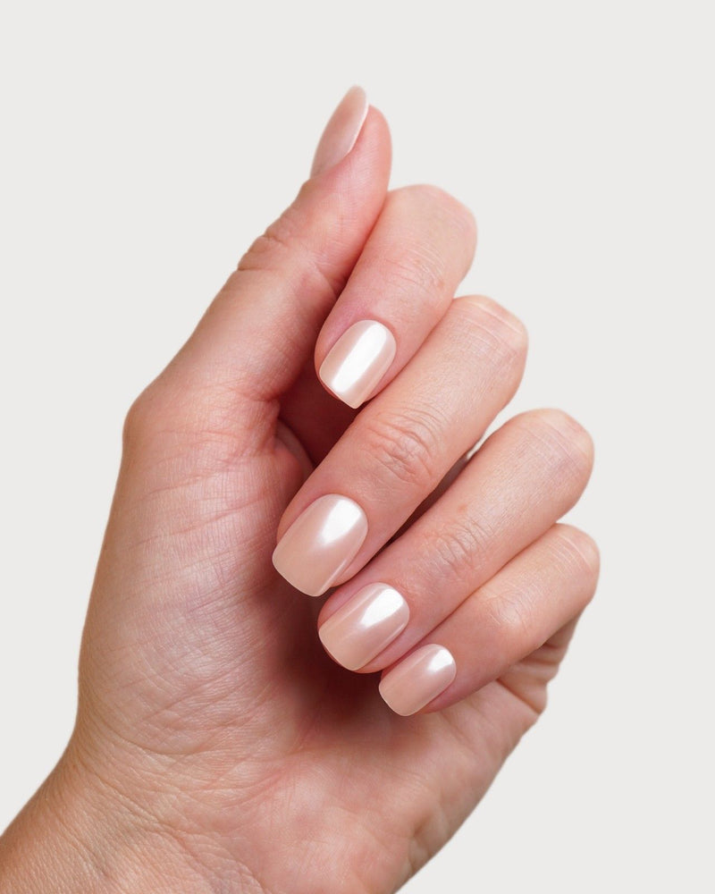 Prosecco Extra Courte Carré Press On en Gel Souple