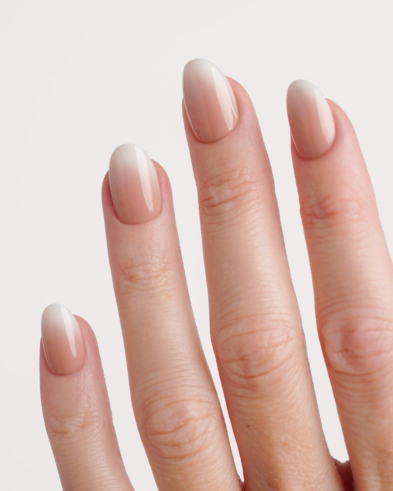 Babyboomer Courte Arrondie Press On en Gel Souple