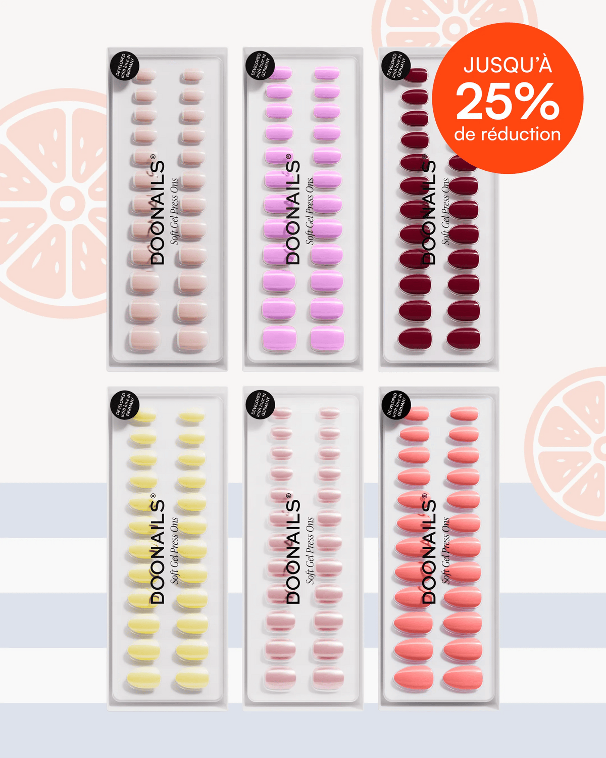 Pack Recharge Mix & Match - Press ons en gel soupleDoonails