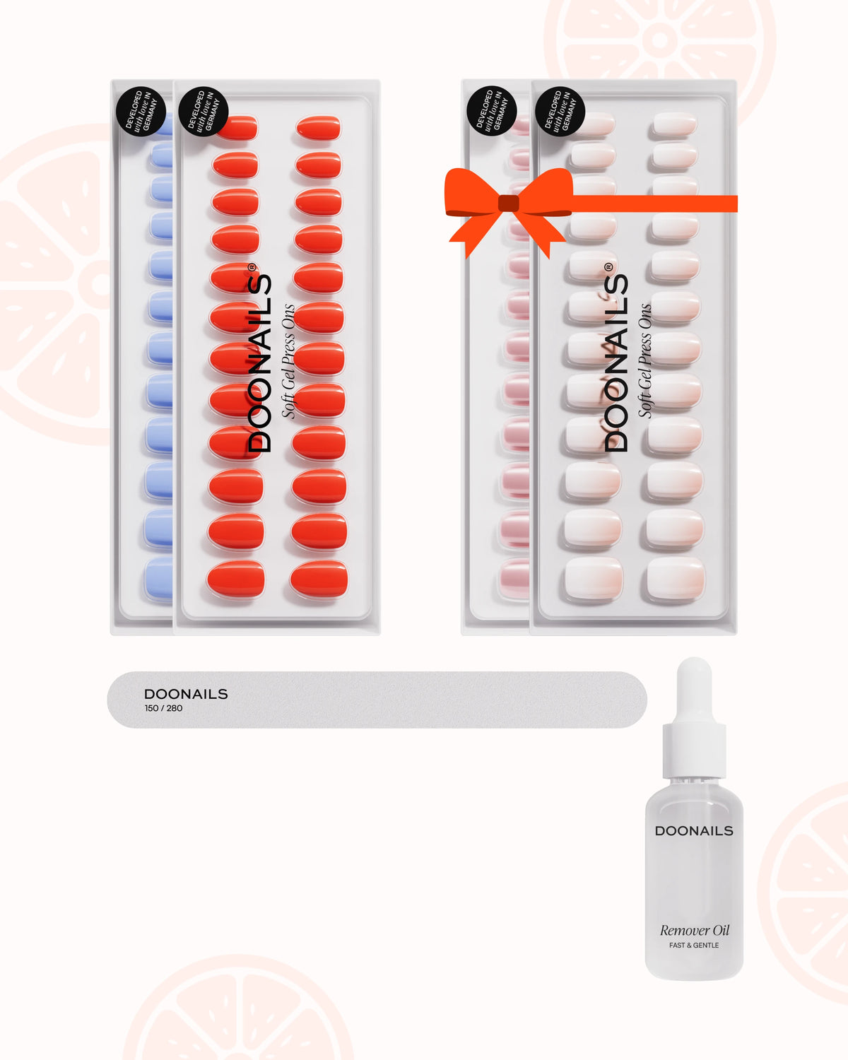 Kit de démarrage Été – Press Ons en gel soupleDoonails