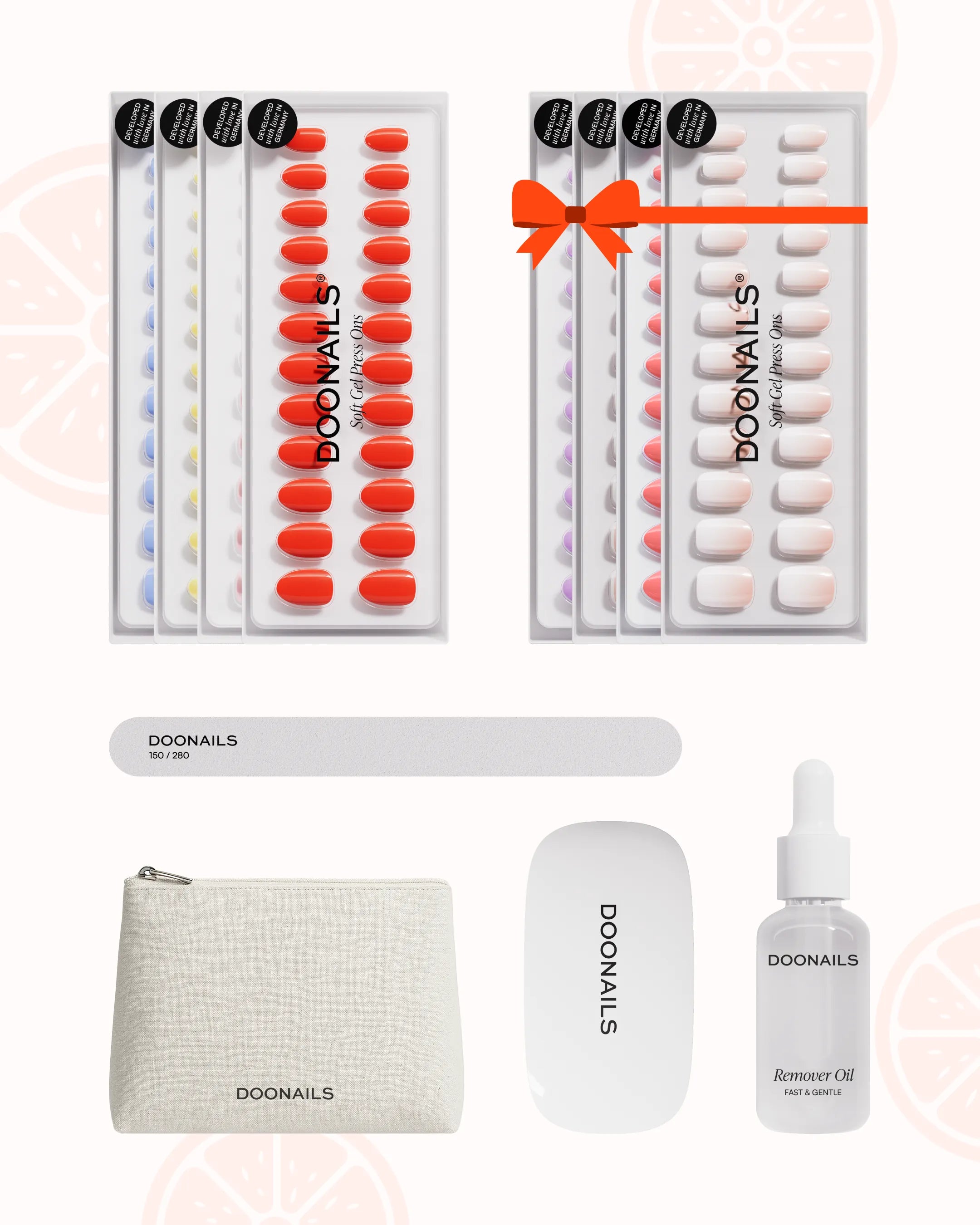 Kit de démarrage Été – Press Ons en gel souple