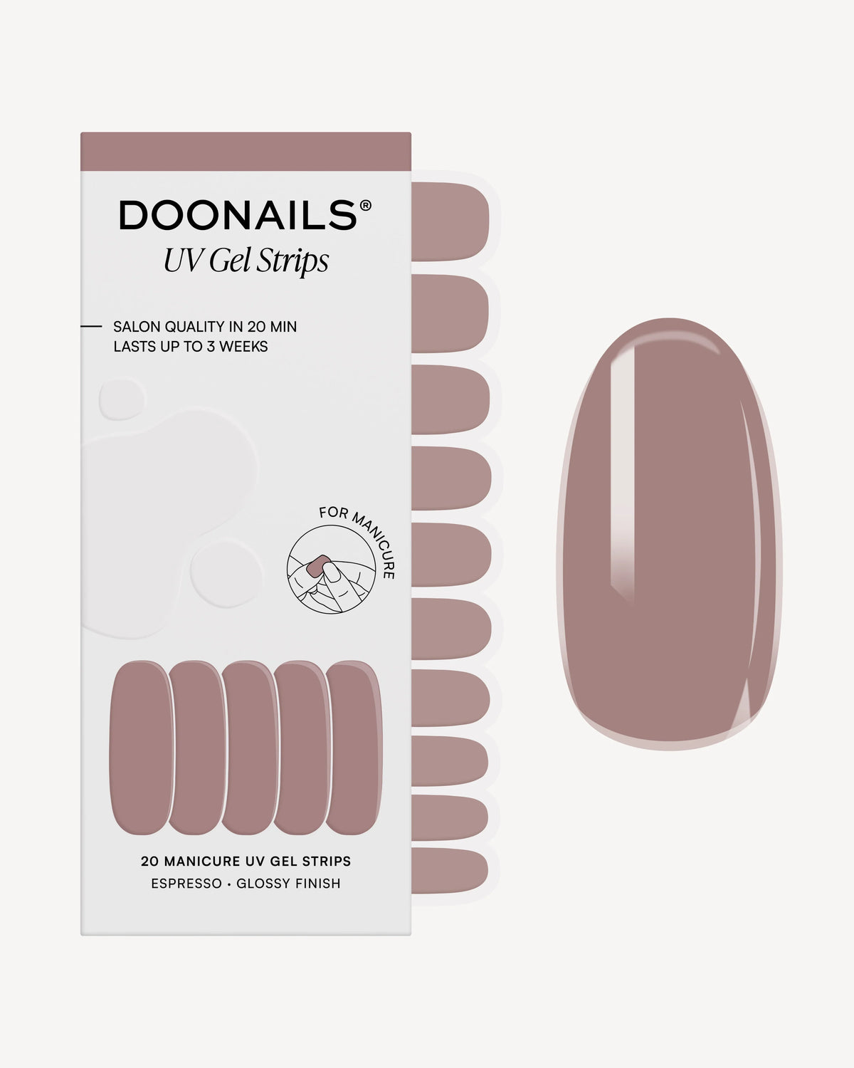 Espresso Bandes en Gel UVDoonails