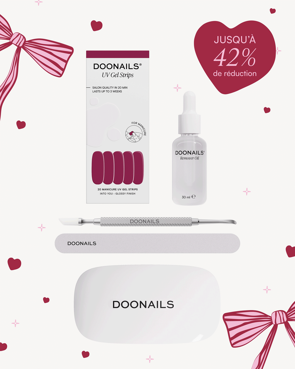Kit de démarrage de la Saint-Valentin – Bandes en GelDoonails