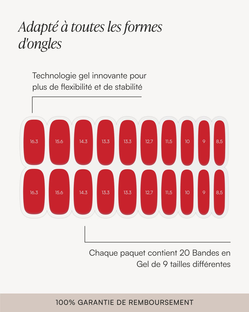 Paquet d'économies de couleurs - Bandes en Gel - Doonails France