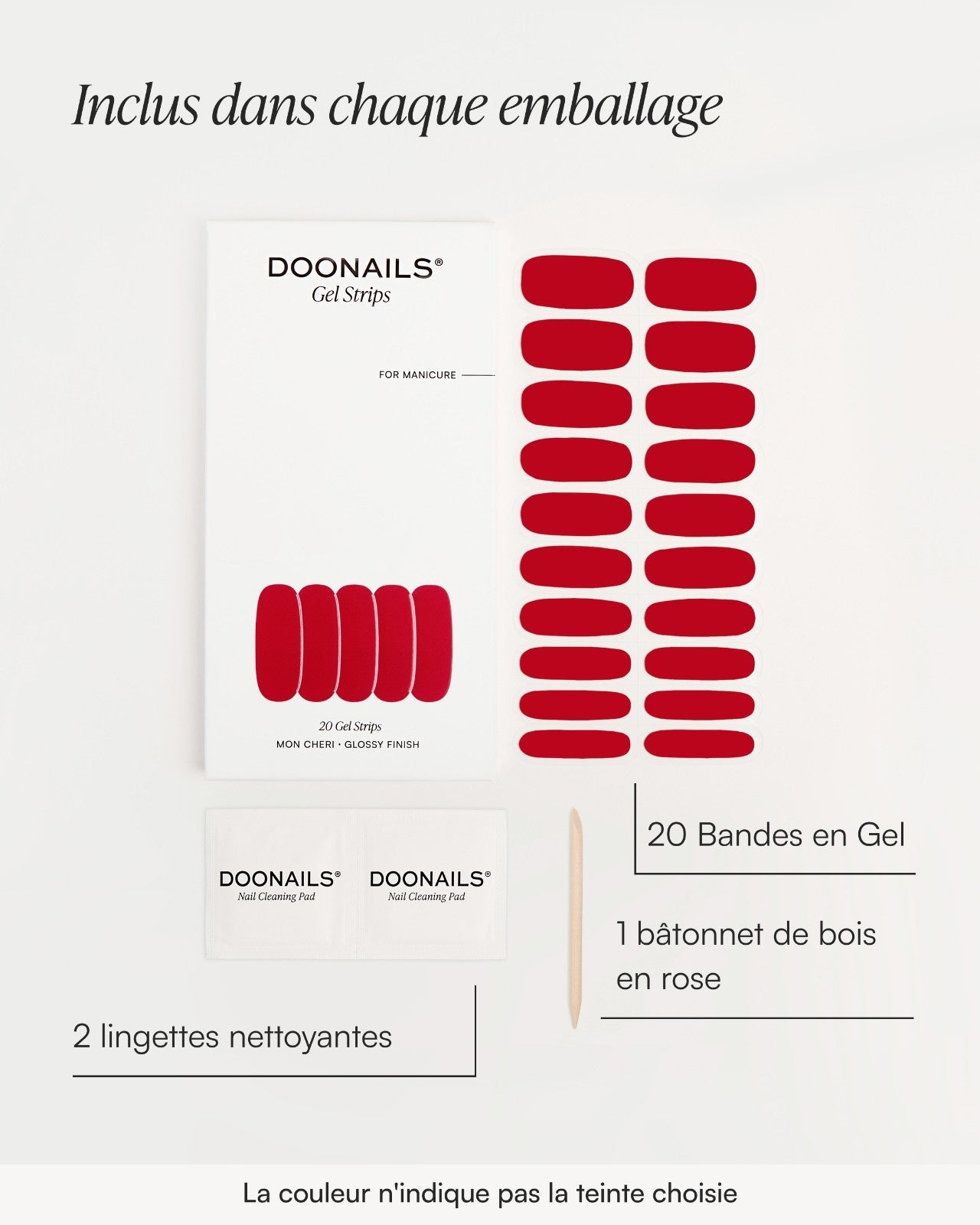 Press Ons en gel souple On Fire Courte Amande - Doonails France