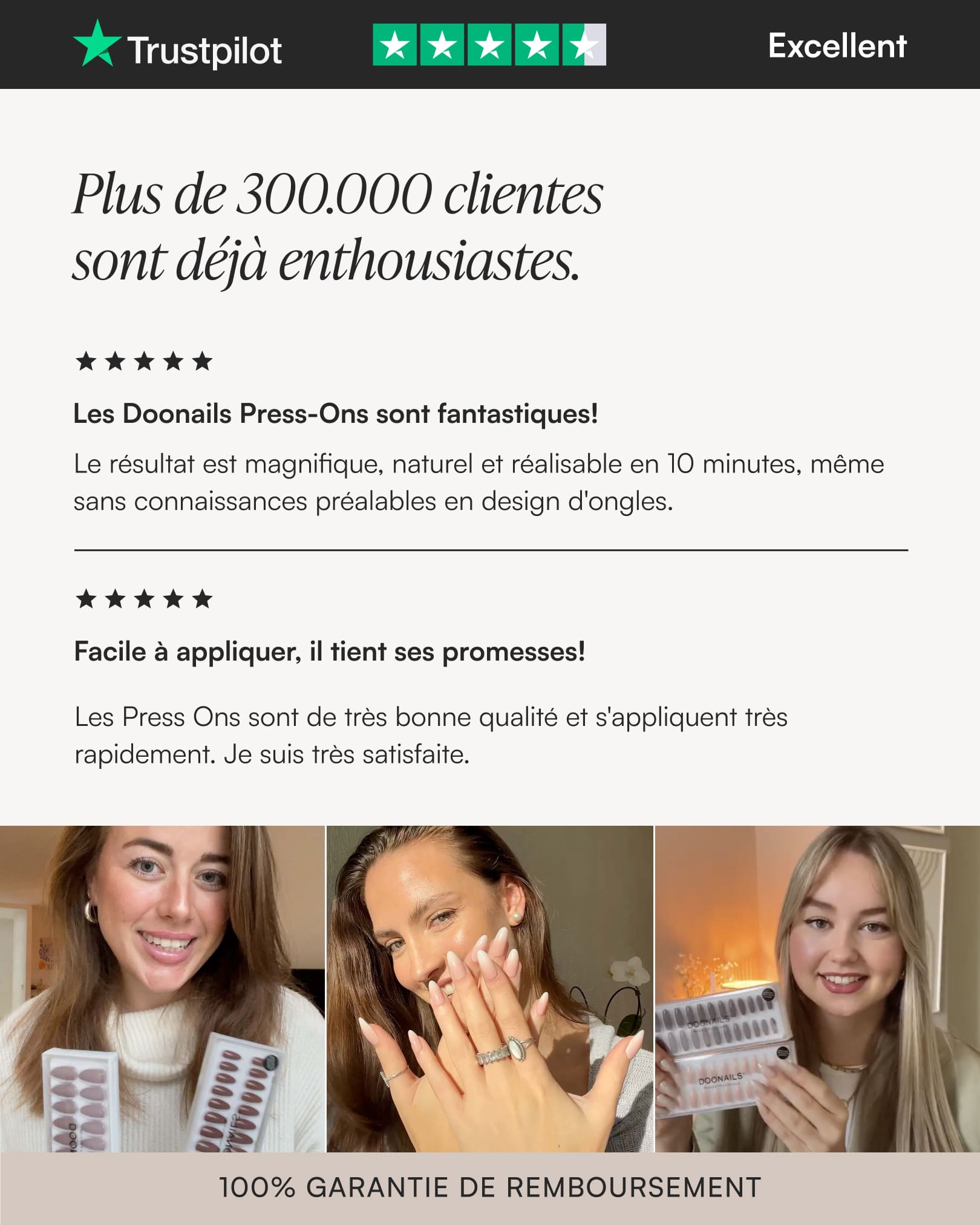 Été Starter Set - Soft Gel Press Ons - Doonails France