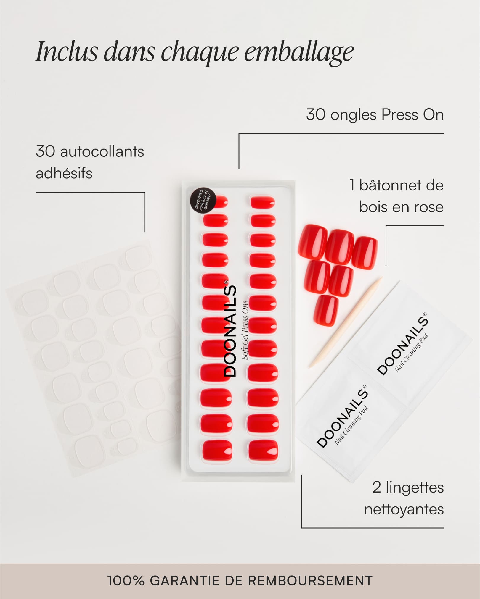 Été Starter Set - Soft Gel Press Ons - Doonails France