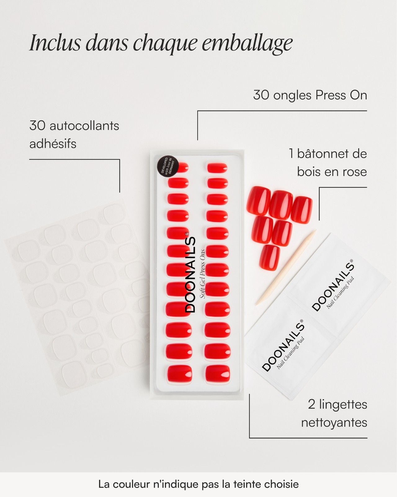 Press Ons en gel souple Love Paris Courte Amande - Doonails France