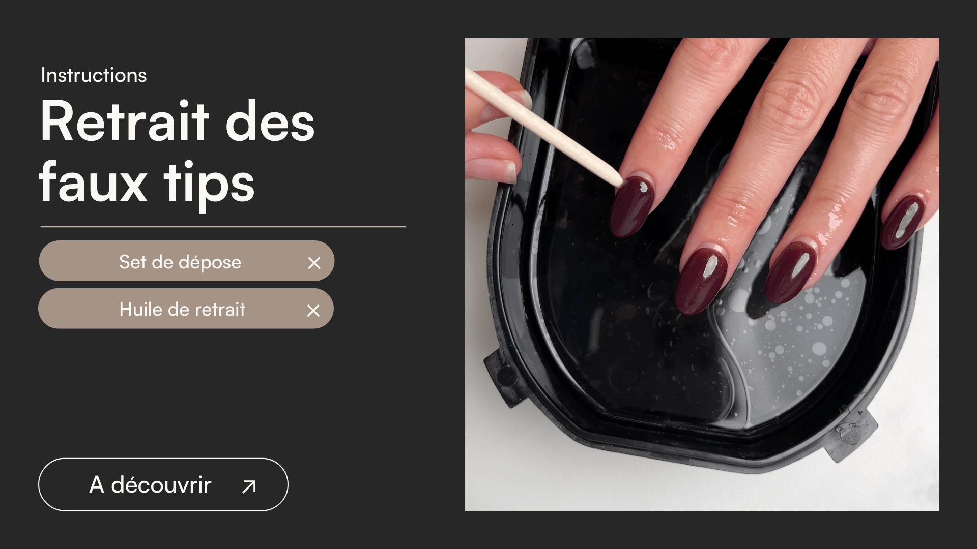 Retrait des faux tips - Doonails France