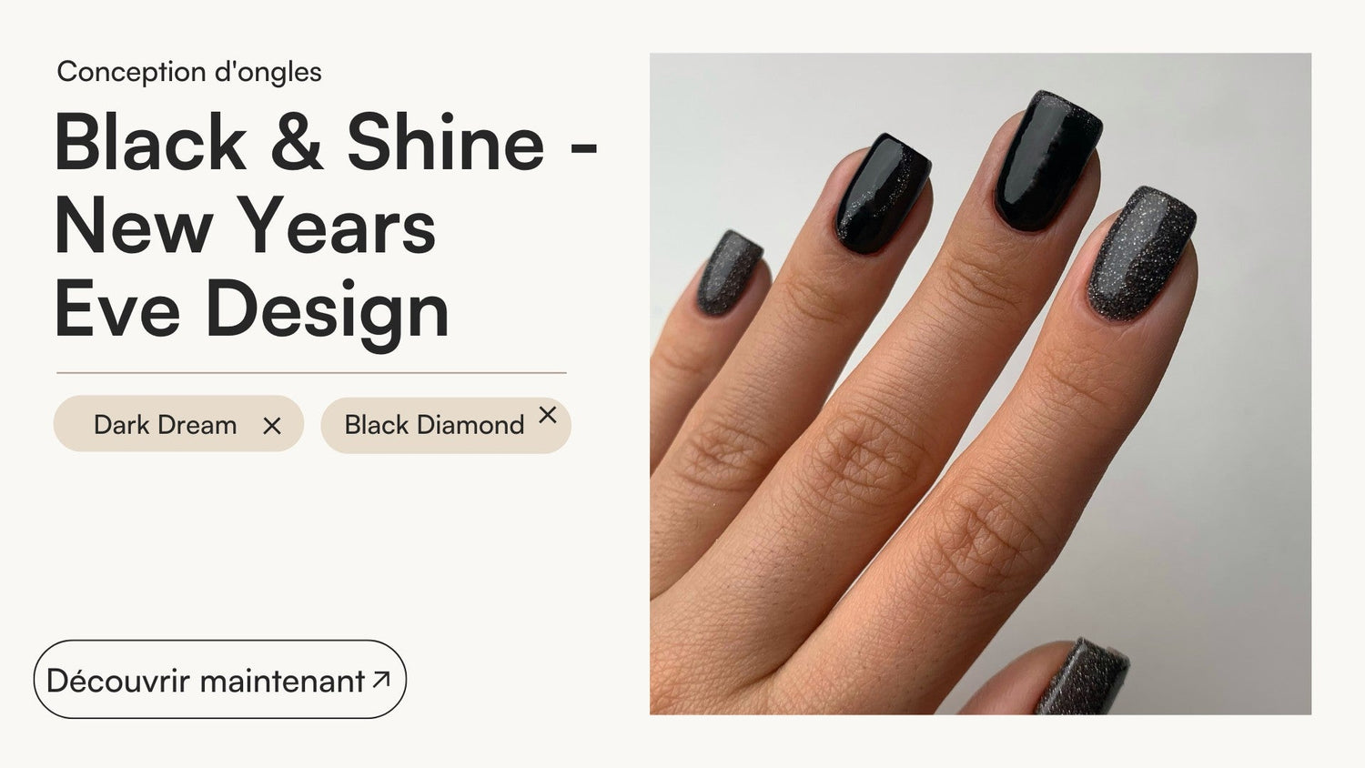 Black & Shine - New Years Eve Design - Doonails France