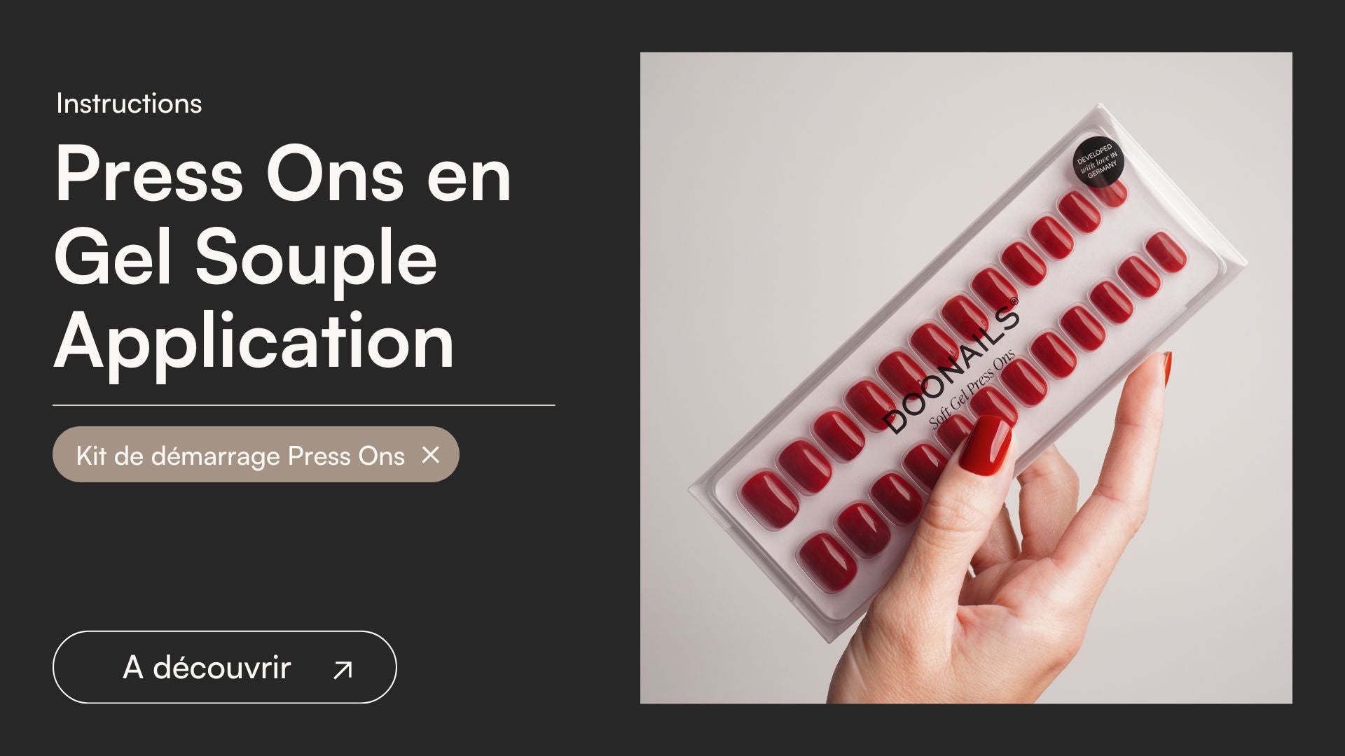 Press Ons en Gel Souple Application