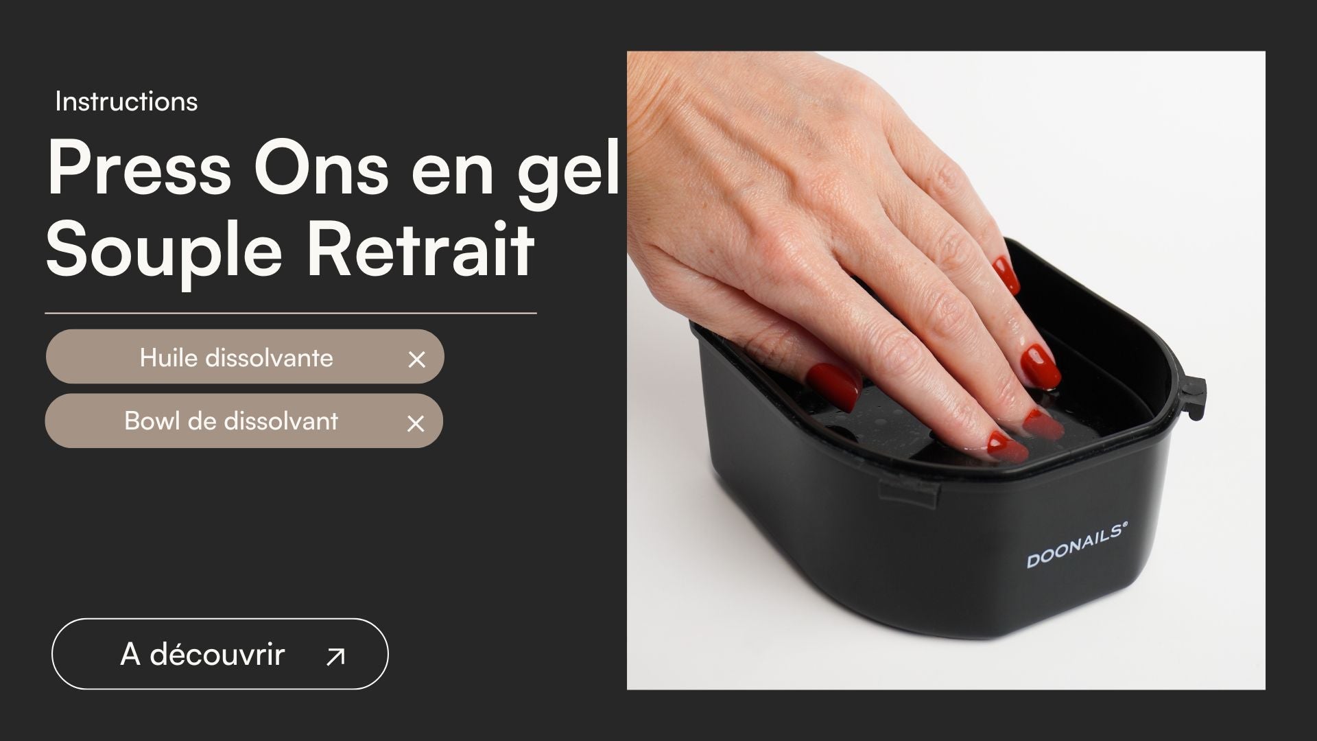 Press Ons en Gel Souple Retrait