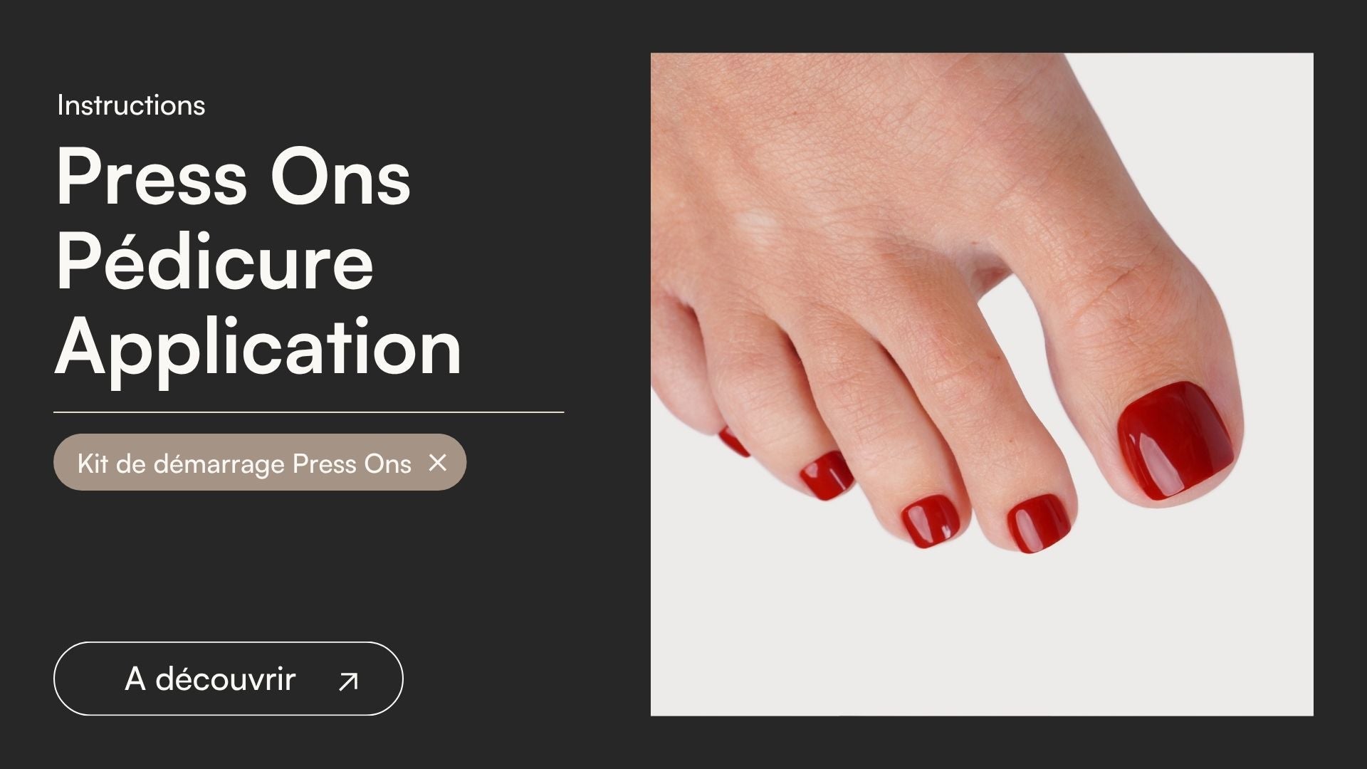 Press Ons en Gel Souple Pédicure Application