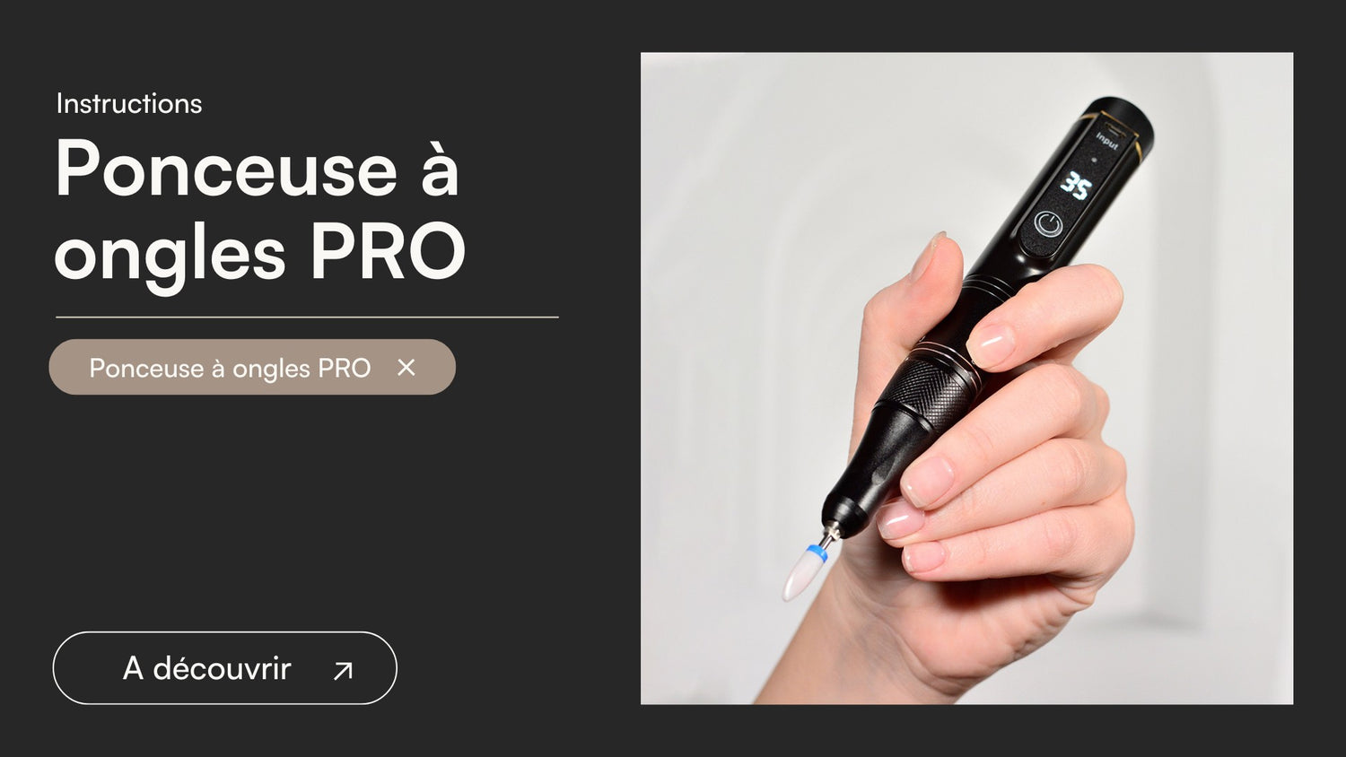Ponceuse à ongles PRO