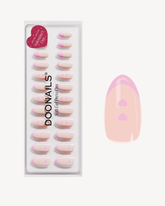 Flirty French Courte Amande Press On en Gel SoupleDoonails