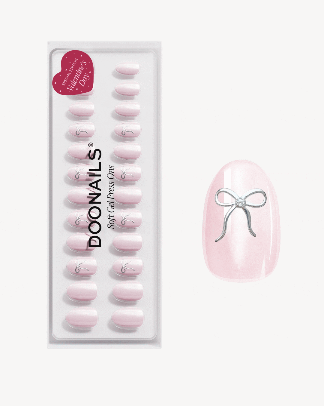 First Date Courte Arrondie Press Ons en Gel Souple