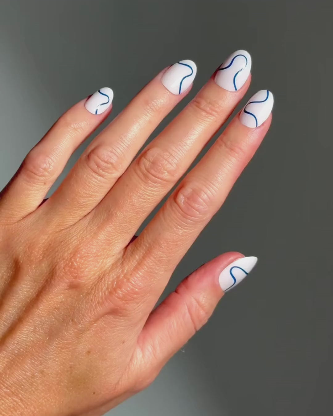 Blue Swirls Bandes en Gel
