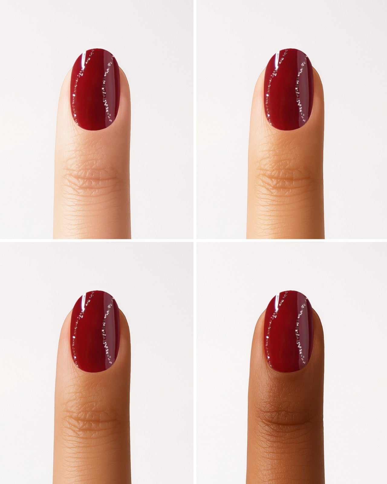Bandes en Gel Red Glitter Swirl