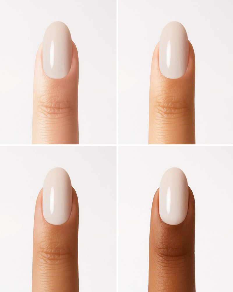 Press Ons en gel souple Cheesecake Moyenne Arrondie - Doonails France
