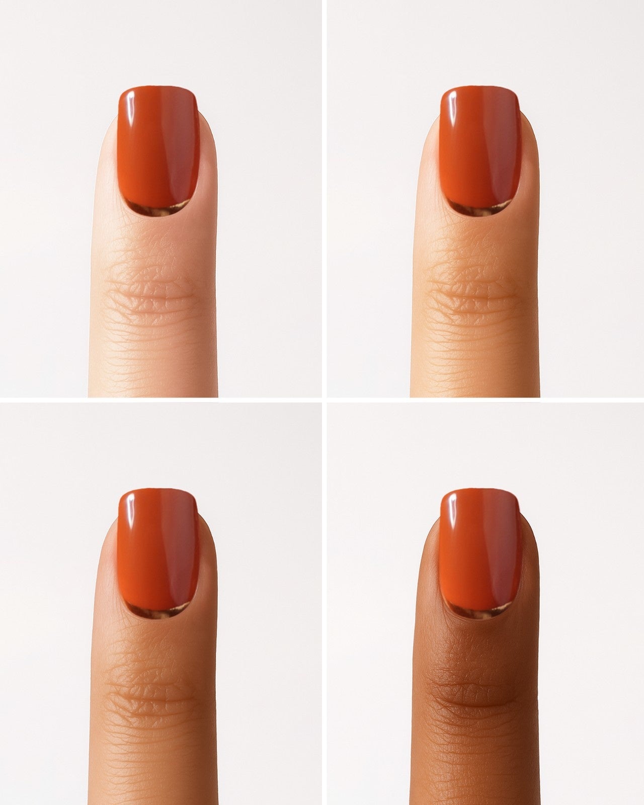 Press Ons en gel souple Cinnamon Extra Courte Carré