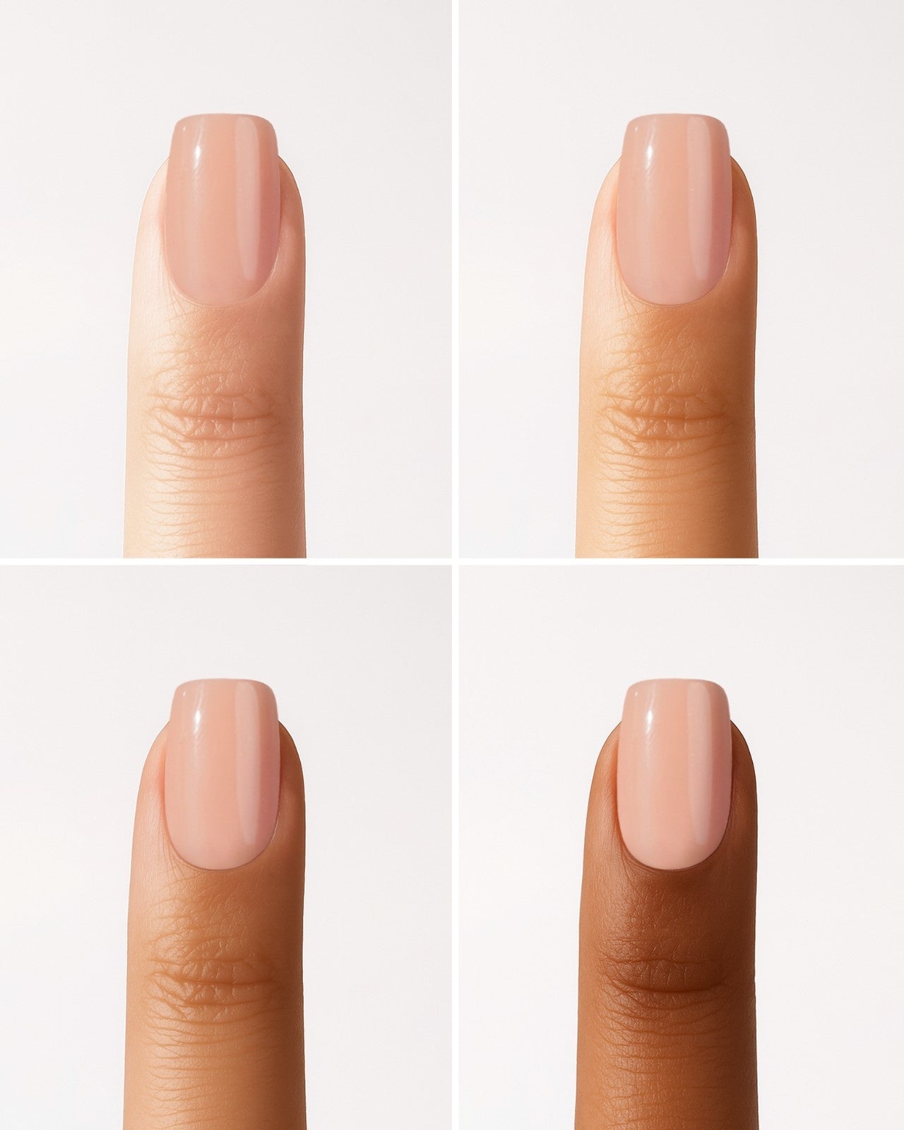 Press Ons en gel souple Latte Courte Carrée - Doonails France