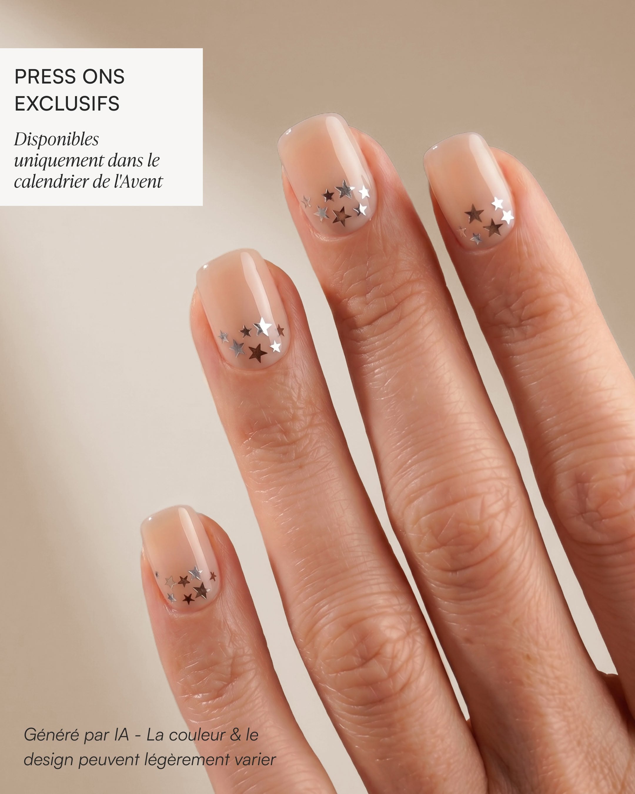 Calendrier de l'Avent Press Ons en Gel Souple