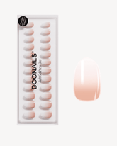 Babyboomer Courte Arrondie Press On en Gel SoupleDoonails