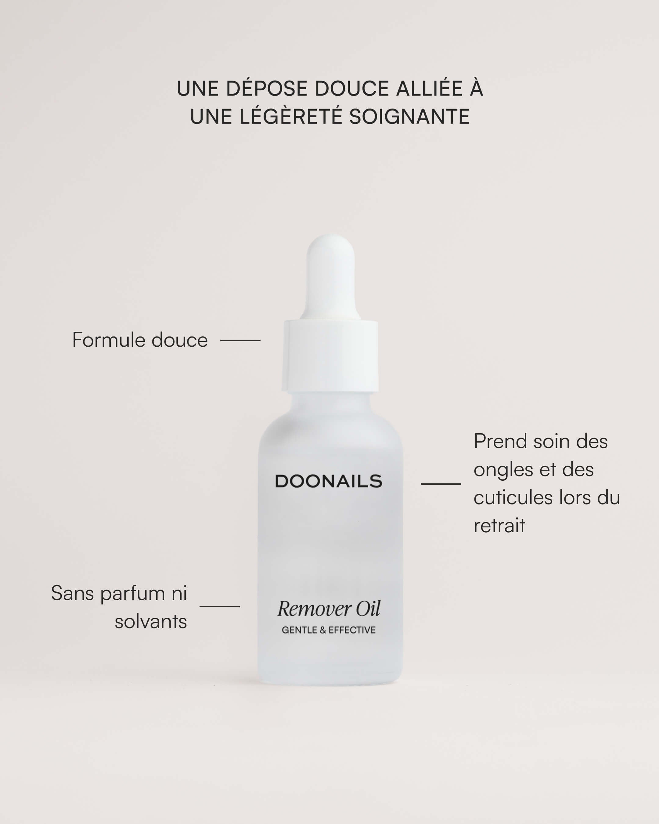 Huile de Retrait - Press Ons en gel souple & Bandes en Gel