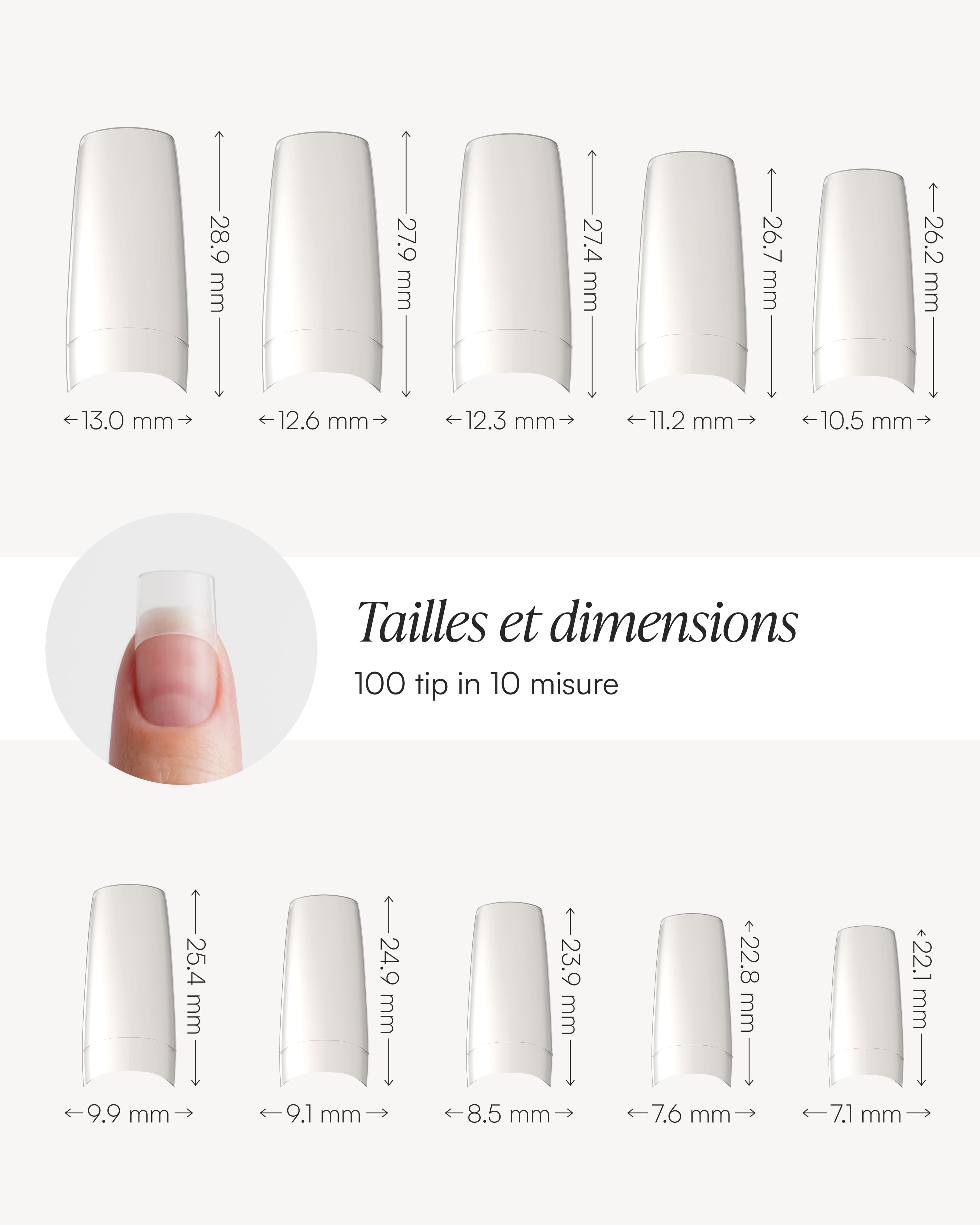 Faux Ongles - 100 pcs