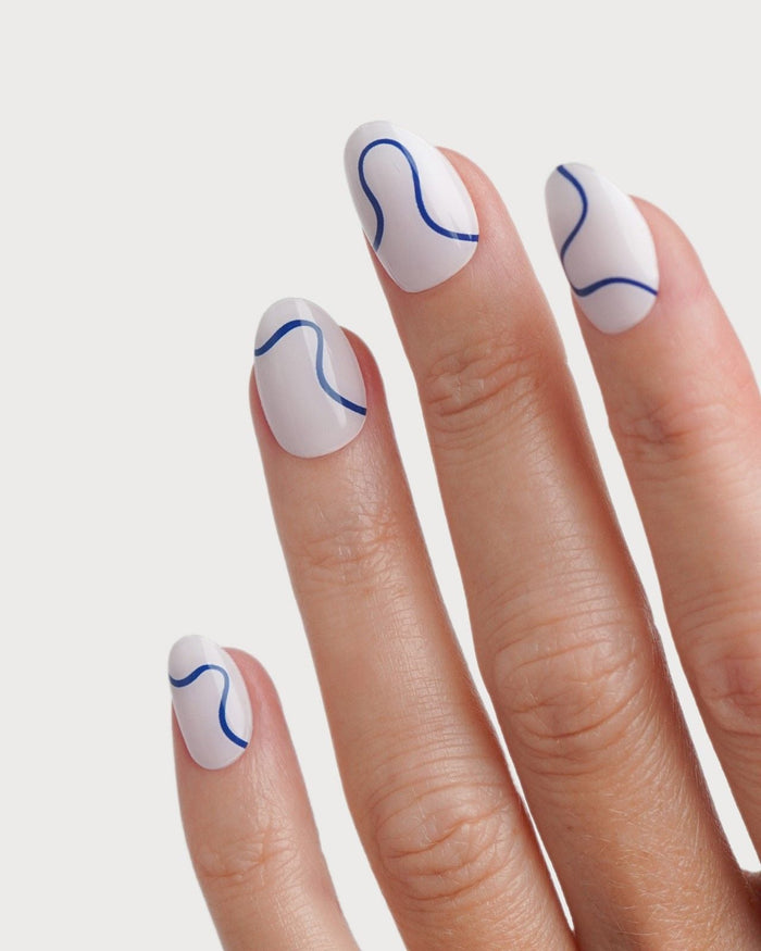 Blue Swirls Bandes en Gel