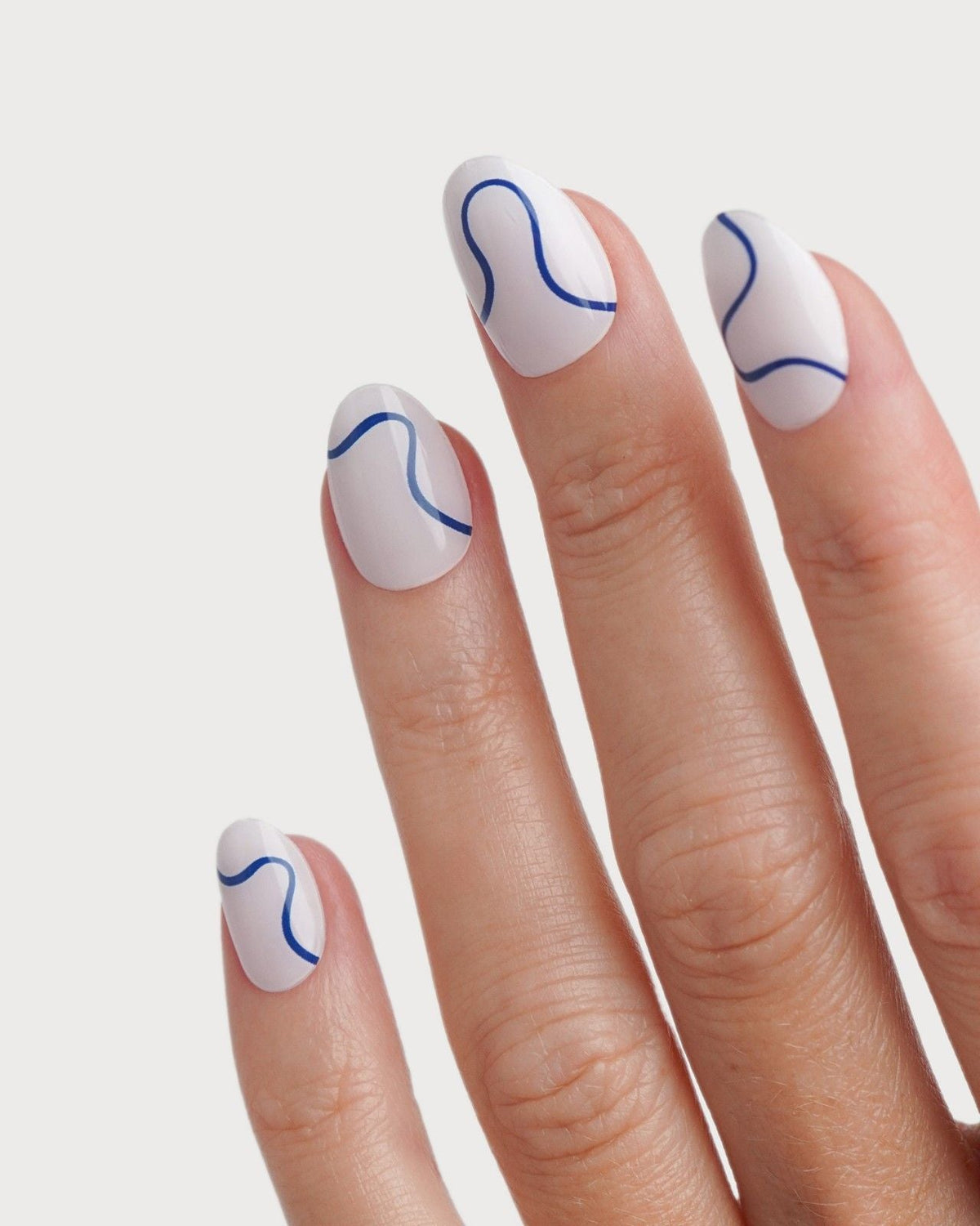 Blue Swirls Bandes en Gel UV