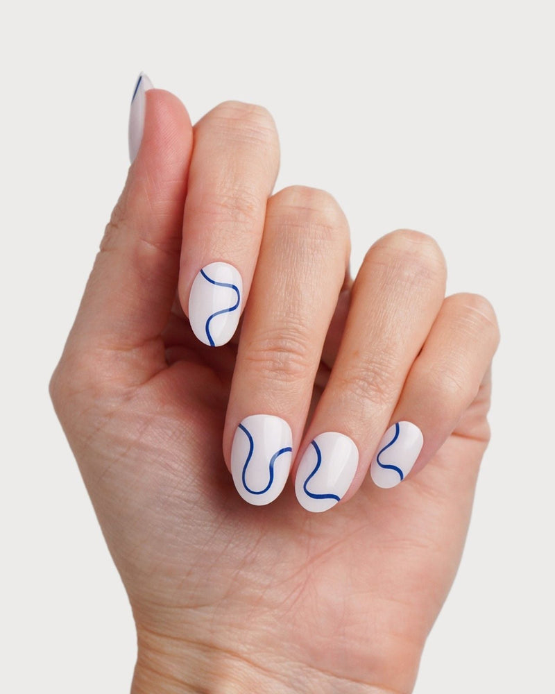 Blue Swirls Bandes en Gel UV