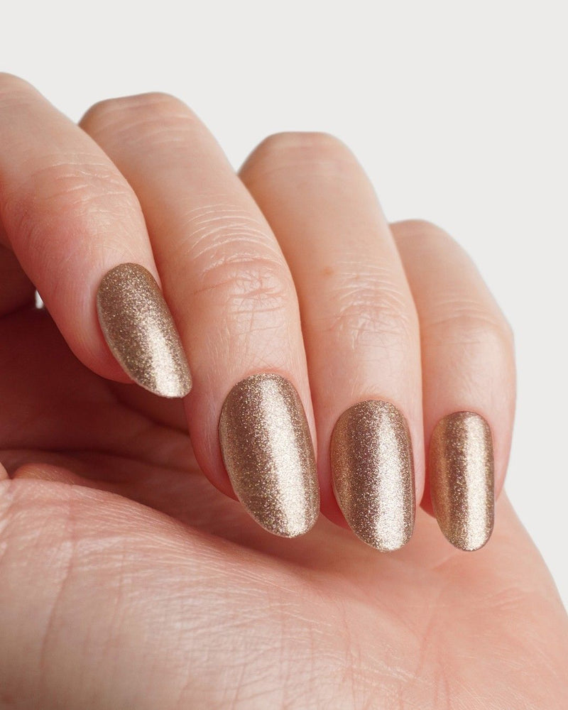 Gold Shimmer Bandes en Gel UV