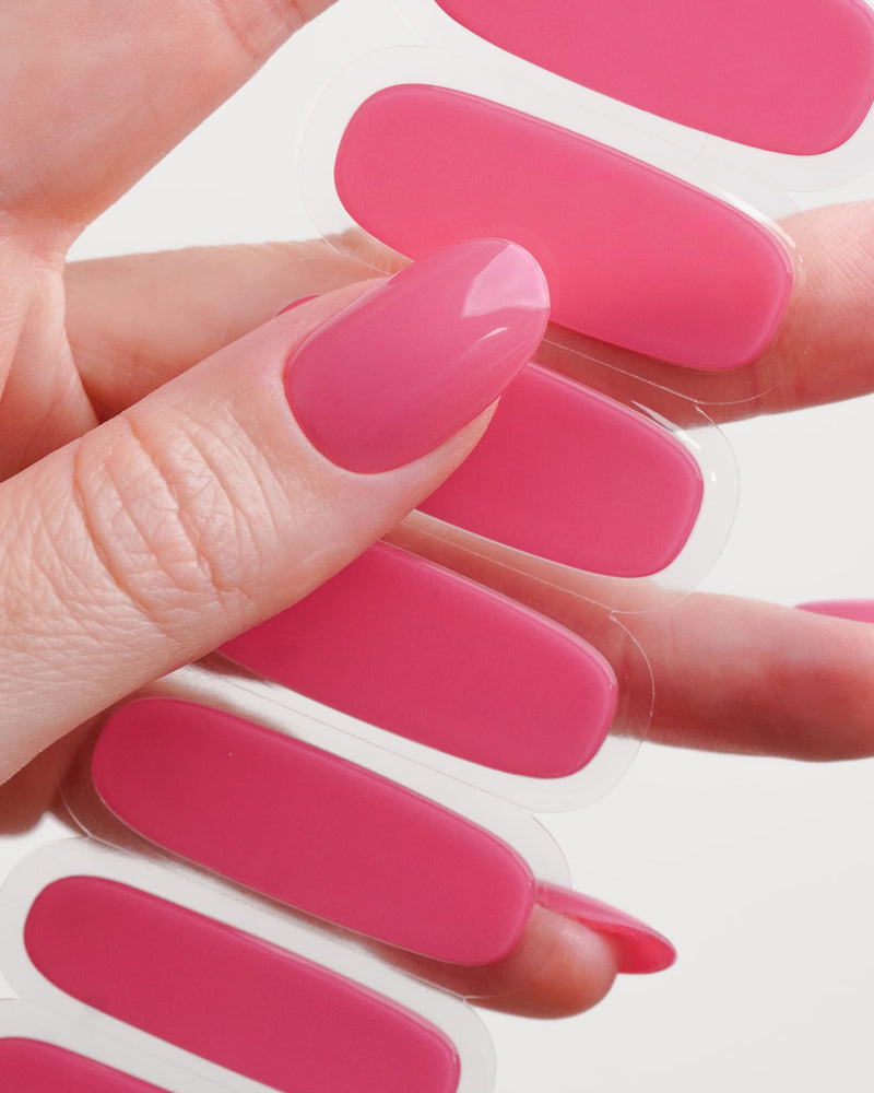 Hot Pink Bandes en Gel UV