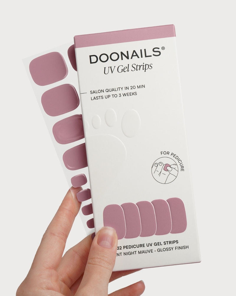 Silent Night Mauve Pédicure Bandes en Gel UV