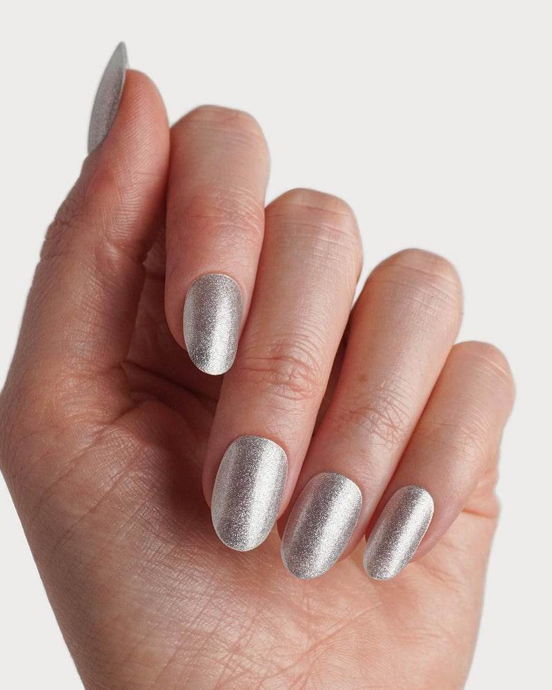 Silver Shimmer Bandes en Gel UV