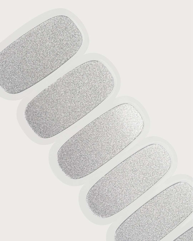 Silver Shimmer Bandes en Gel UV